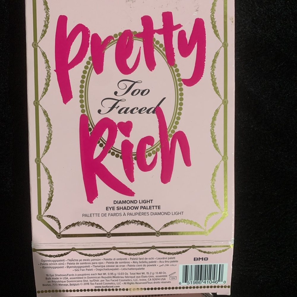 Pretty Rich too faced pallete